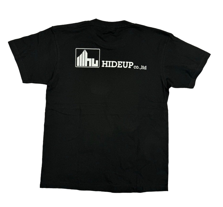 HIDEUPロゴTシャツ ブラック | HIDEUP ONLINE STORE