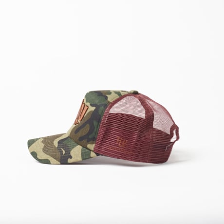 HU-SLMCメッシュキャップ　カモブラウン