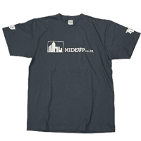 2024  HIDEUP メインロゴTシャツ デニム/ホワイト