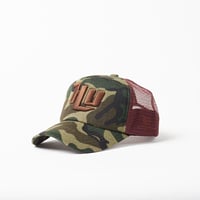 HU-SLMCメッシュキャップ　カモブラウン