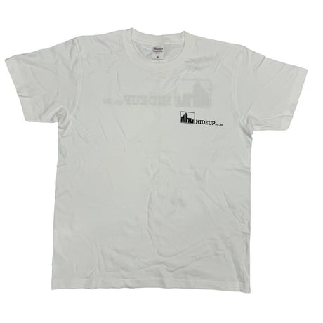 HIDEUPロゴTシャツ ホワイト
