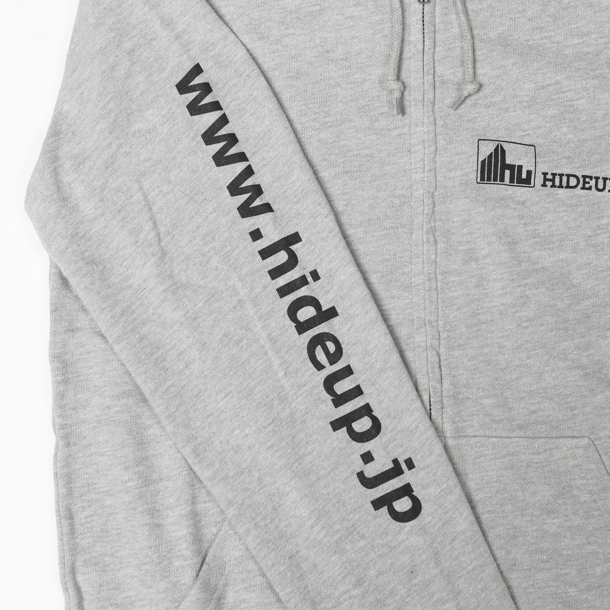 HIDEUPジップアップパーカー グレー | HIDEUP ONLINE STORE HIDEUPジップアップパーカー グレー | HIDEUP ONLINE STORE