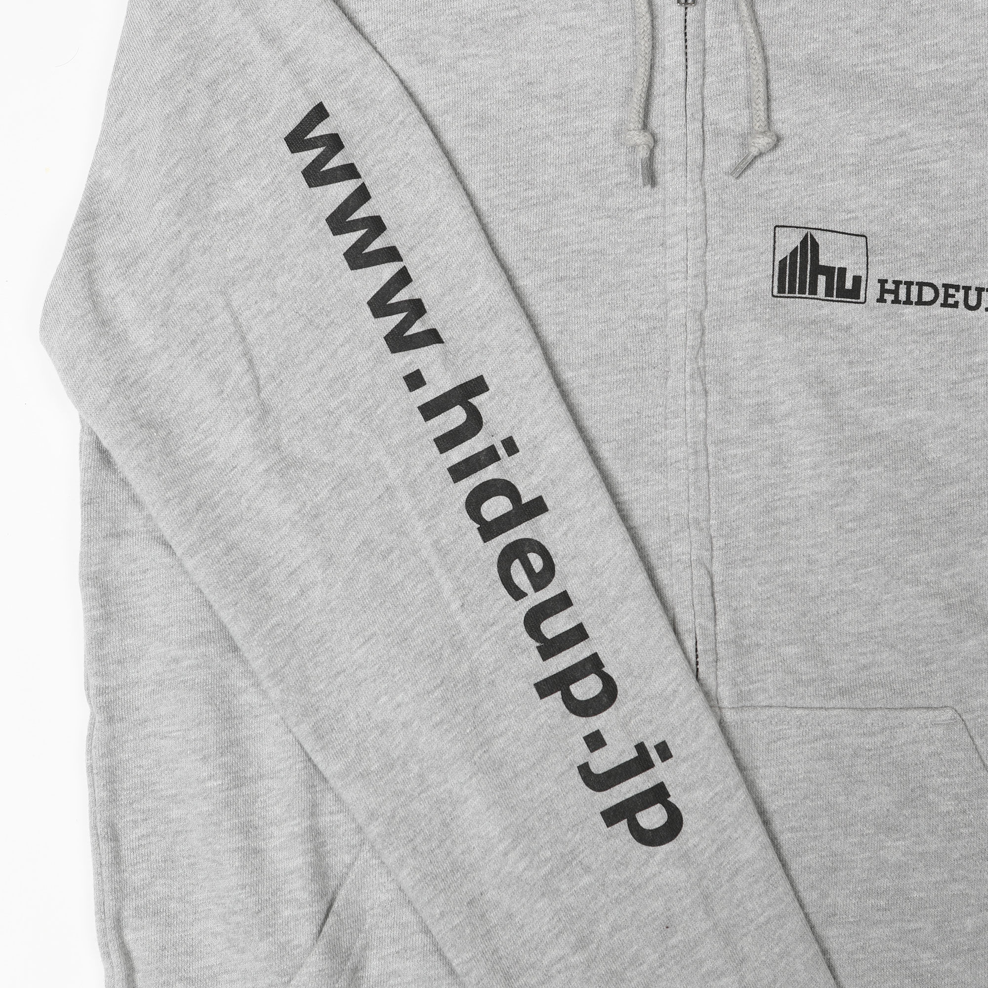 HIDEUPジップアップパーカー グレー | HIDEUP ONLINE STORE