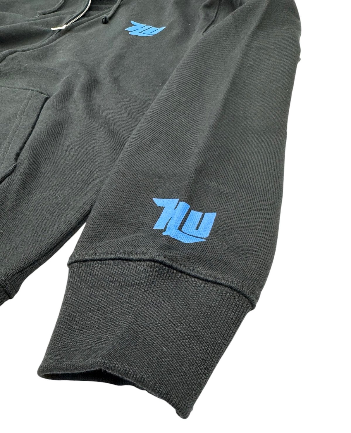 2024 HIDEUP ジップアップパーカー ブラック/ブルー | HIDEUP