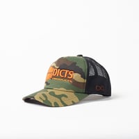 DICTSメッシュキャップ カモオレンジ