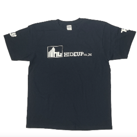 2024  HIDEUP メインロゴTシャツ ネイビー/ホワイト