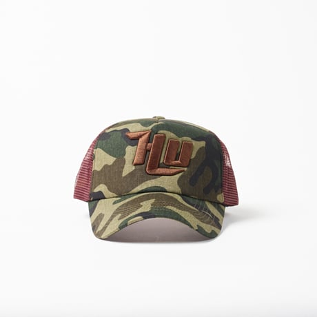 HU-SLMCメッシュキャップ　カモブラウン