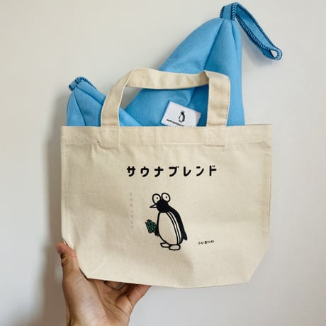 コーヒー豆ペンギンのトートバッグ