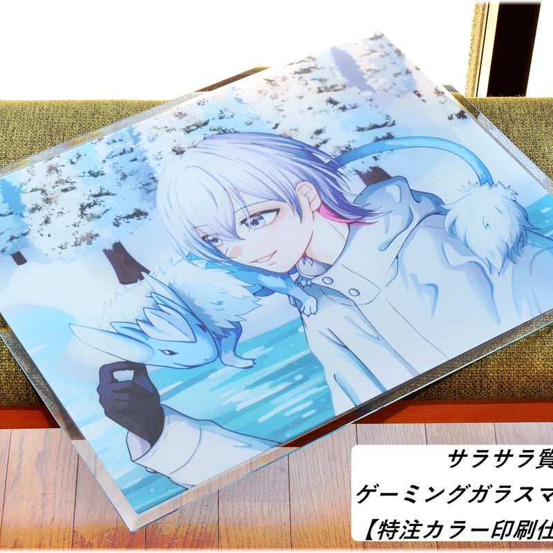 500mm×500mm カスタムガラスマウスパッド サラサラ質感・ゲーミングガラスマウスパッド【500㎜×500㎜×5㎜厚