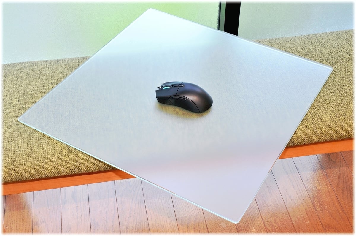 ☆廉価版☆サラサラ質感・ゲーミングガラスマウスパッド・簡易ラウンド