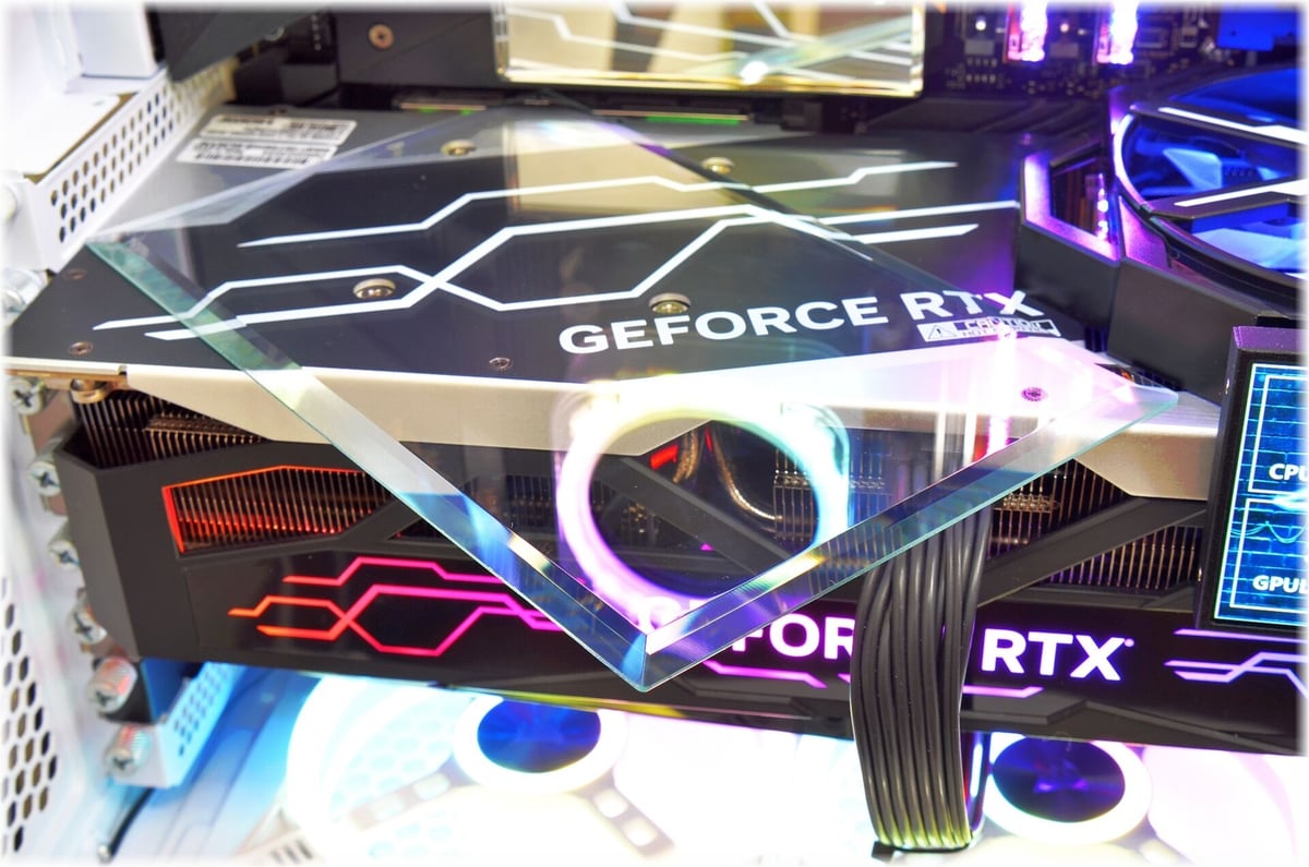 GPUガラストップ・外周鏡面斜面研磨 【ゲーミングPC用・壁紙