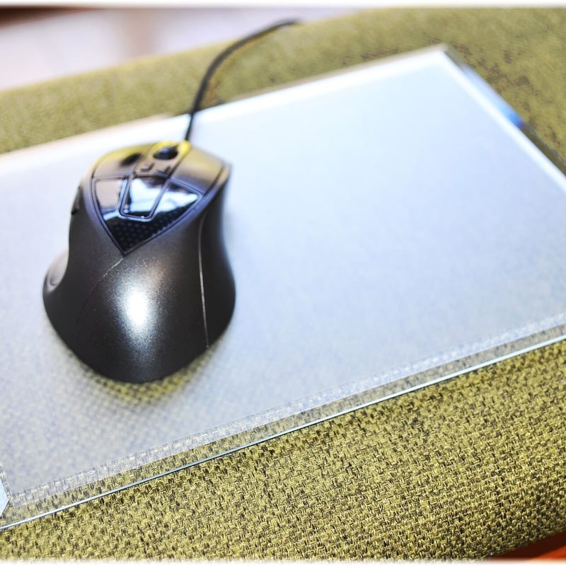 夏休みセール】ゲーミングマウスパッド ガラスマウスパッド 450×400mm
