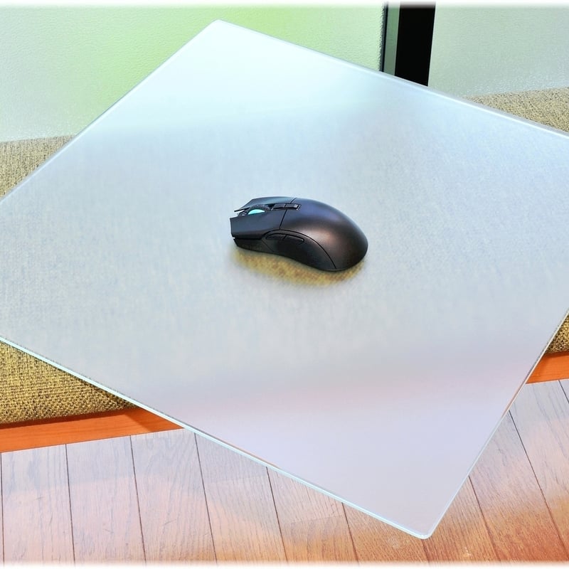 ☆廉価版☆サラサラ質感・ゲーミングガラスマウスパッド・簡易ラウンド