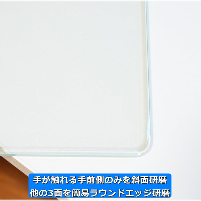 サラサラ質感・ゲーミングガラスマウスパッド【600㎜×600㎜×5㎜厚