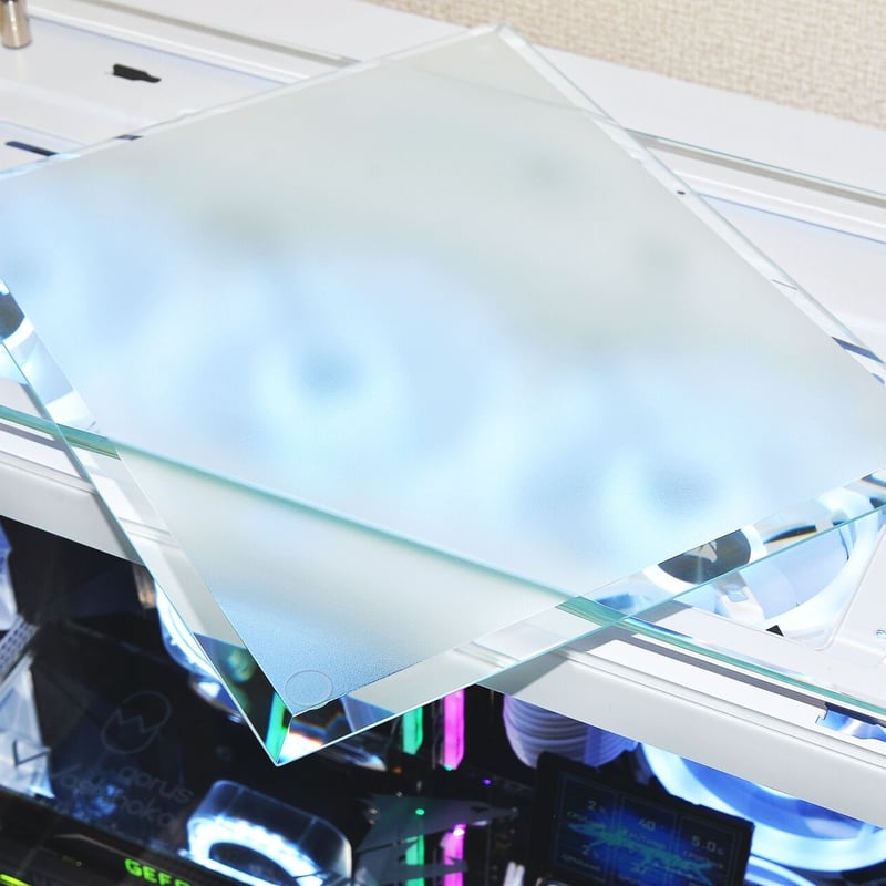 サラサラ質感・ゲーミングガラスマウスパッド【350㎜×450㎜×5㎜厚