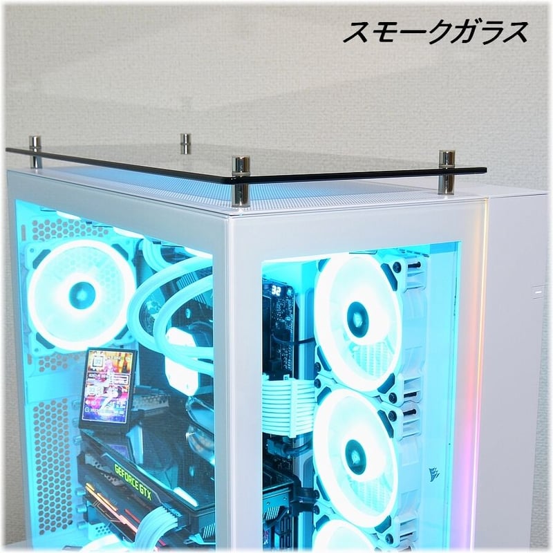 PC MAGLAS ガラストップ 【日本国内AGCスモークガラス ・四方 PC MAGLAS ガラストップ 【日本国内AGCスモークガラス ・四方