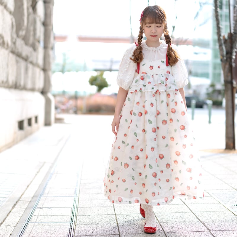 【ななん】メゾンドミネット　ラ　フレーズ　ド　ミネットキャミソールドレス La Fraise de Minette Camisole Dress | Maison de