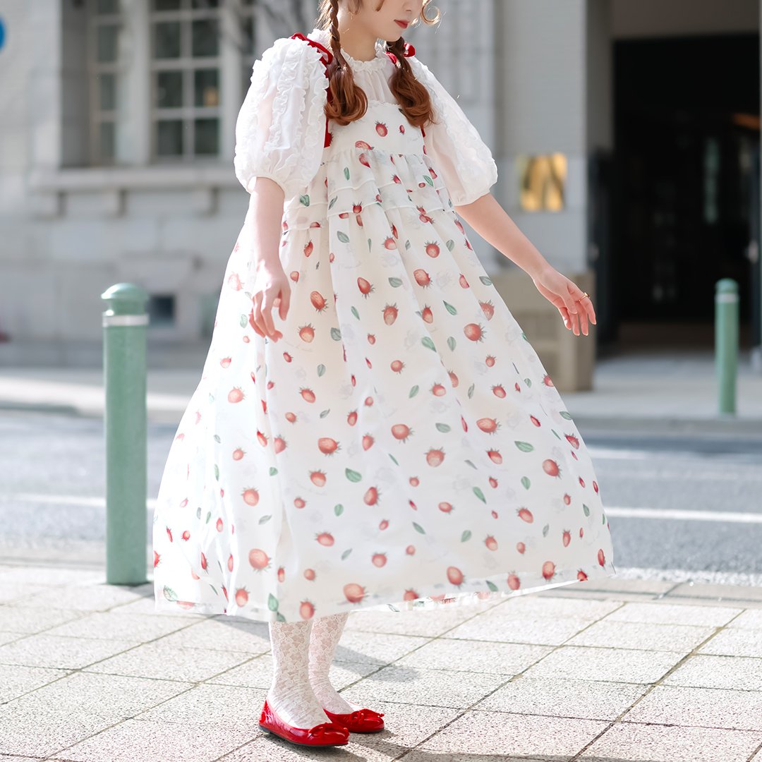 【ななん】メゾンドミネット　ラ　フレーズ　ド　ミネットキャミソールドレス La Fraise de Minette Camisole Dress | Maison de