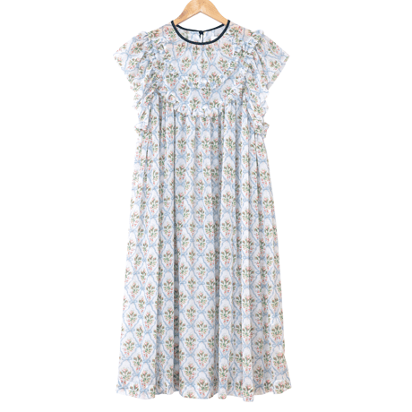 メゾンドミネット　ワンピース Maison de minetteメゾンドミネット フレアスリーブ ワンピース