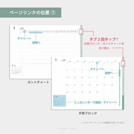 【2025年】デジタル手帳〈スタンダード〉全部入り｜ミント・ヨコ向き