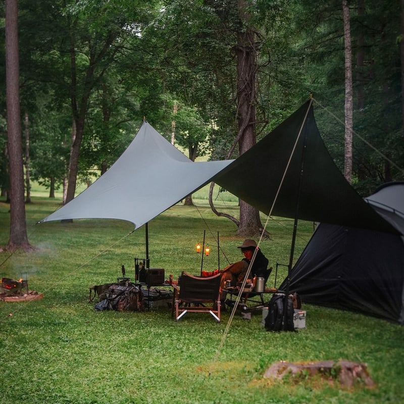 telo tarp ' contrail ' dark bronze ガイロープ - テント・タープ