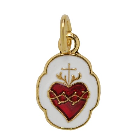 【新品】フランス製　金のチャーム ハート メダイ18金 3.3G gt116-5.jpg