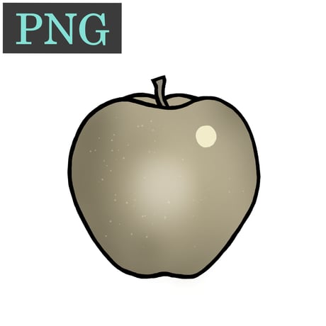 【PNG】りんご・金