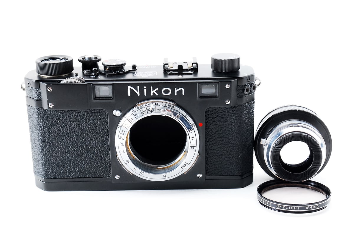 Nikon S 35mm Rangefinder Film Camera Body black Nikon S 35mm Rangefinder Film Camera Body black