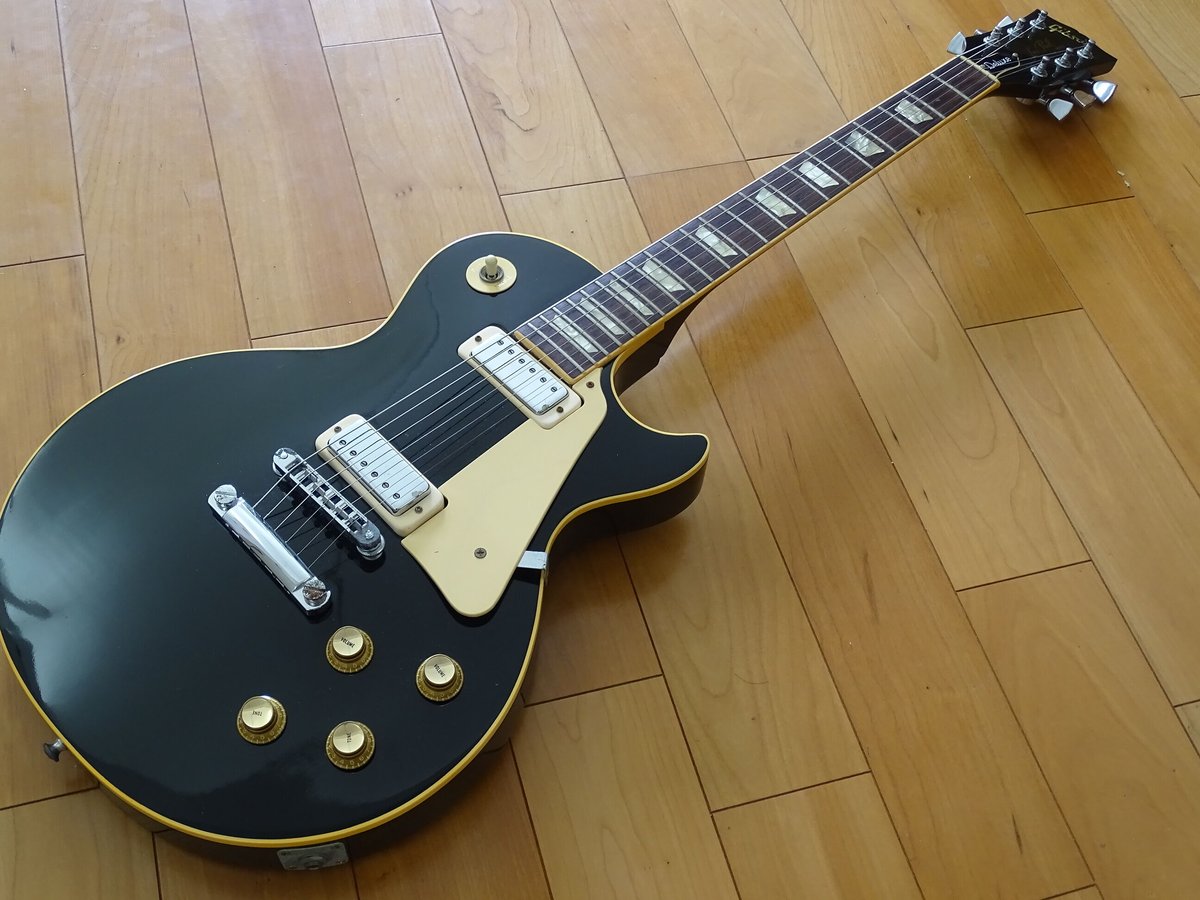 □1977年製Gibson Les Paul Deluxe□Ebony Black□ニアミント