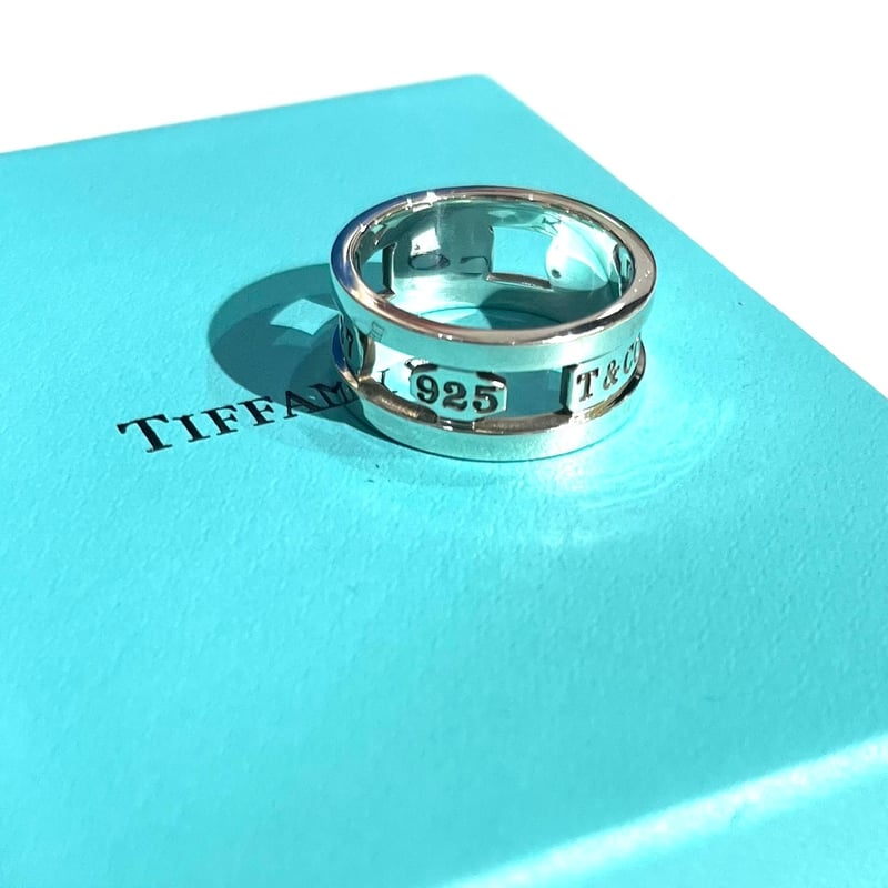 TIFFANY&CO.】1891 ティファニー1837カットアウトリング 19号／幅1cm／
