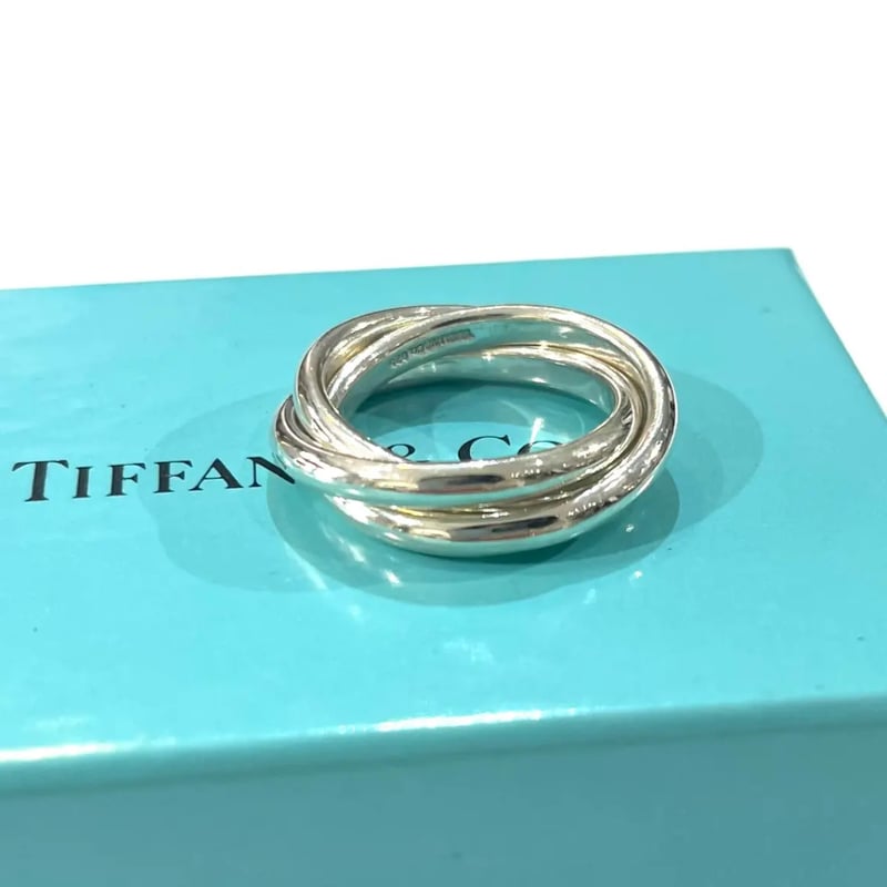 TIFFANY&CO】 【13-14号 】2420 希少ティファニートリニティ3連リング
