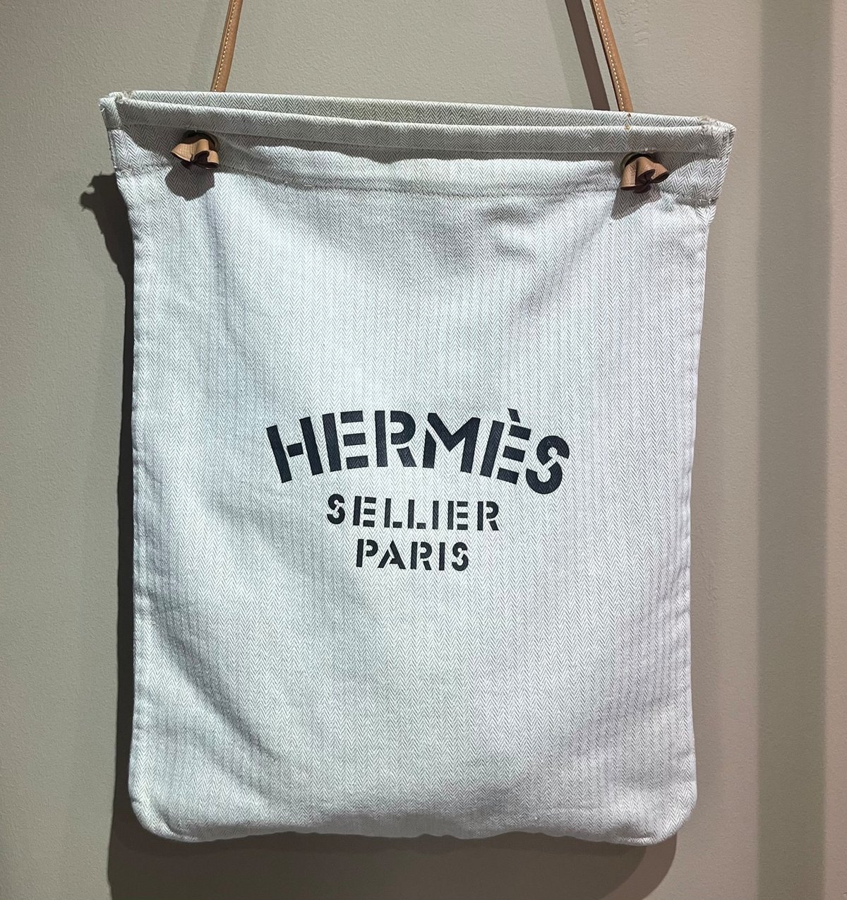 1744 HERMÈS エルメス アリーヌ GM キャンバスショルダーバッグ ロゴ