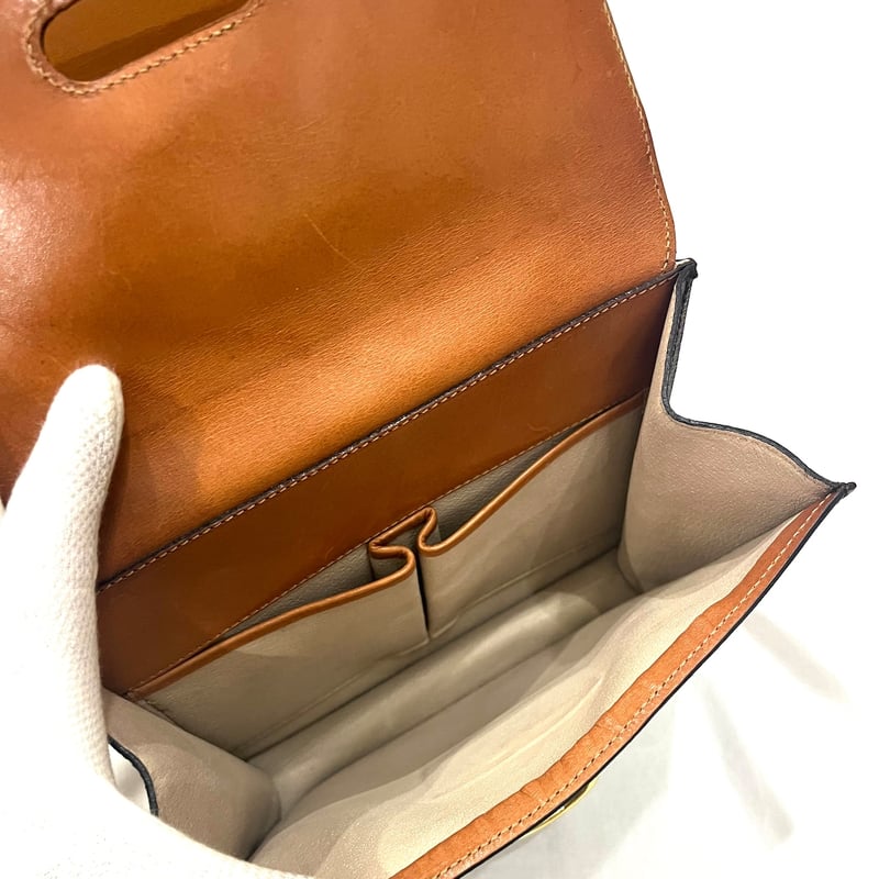 CELINE】1860 セリーヌ マカダム柄 二重フラップ ハンドバッグ