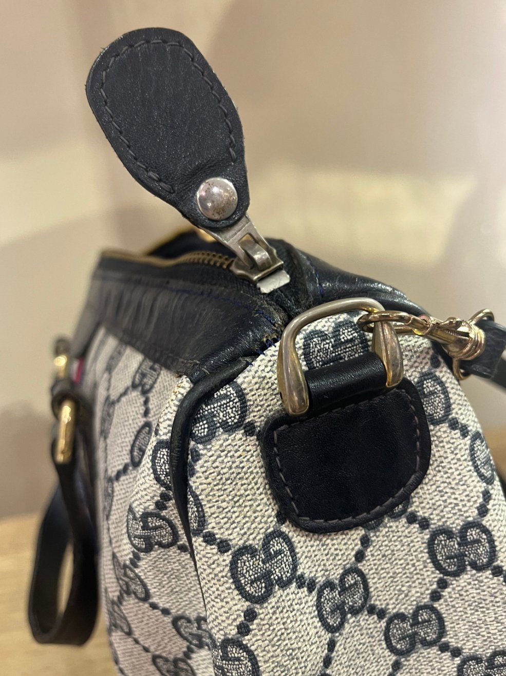 OLD GUCCI シェリーラインヴィンテージ シェリーライン 2WAYボストン