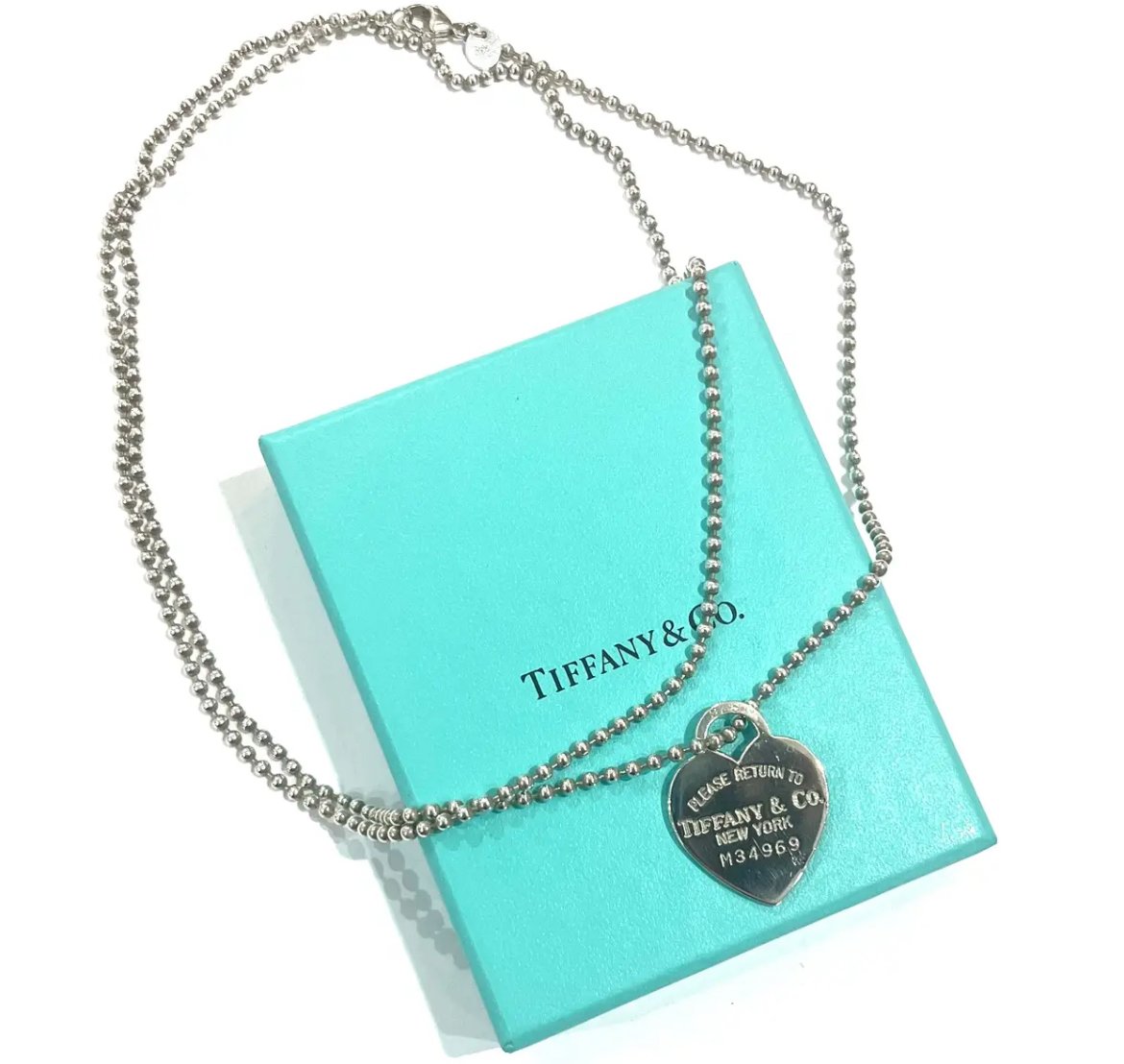 TIFFANY&CO.】T1992 “PLEASE RETURN TO” ハートタグロングネ