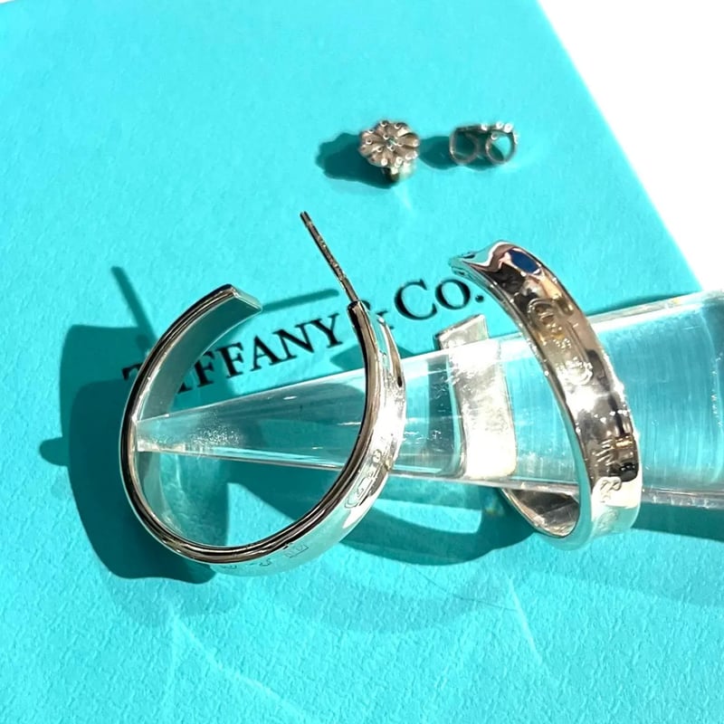 TIFFANY&CO.】1889 ナロー フープピアス／シルバー925／ヴィンテージ