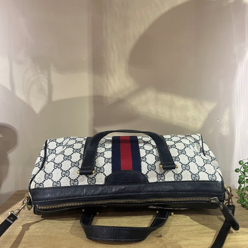 OLD GUCCI シェリーラインヴィンテージ シェリーライン 2WAYボストン