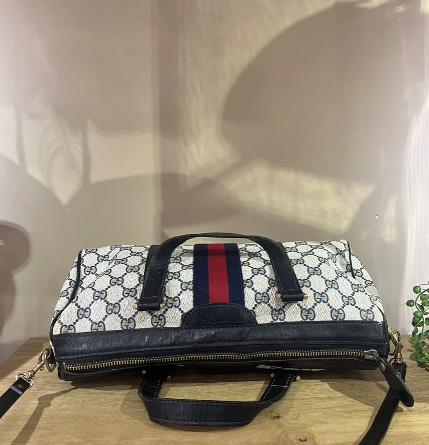OLD GUCCI シェリーラインヴィンテージ シェリーライン 2WAYボストン