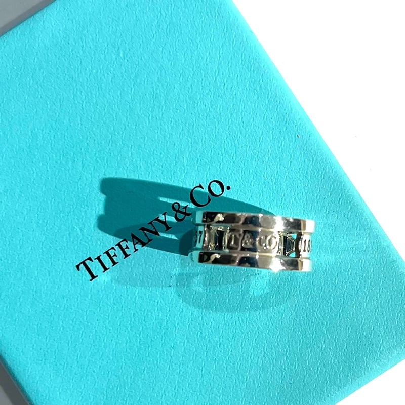 TIFFANY&CO.】1891 ティファニー1837カットアウトリング 19号／幅1cm／