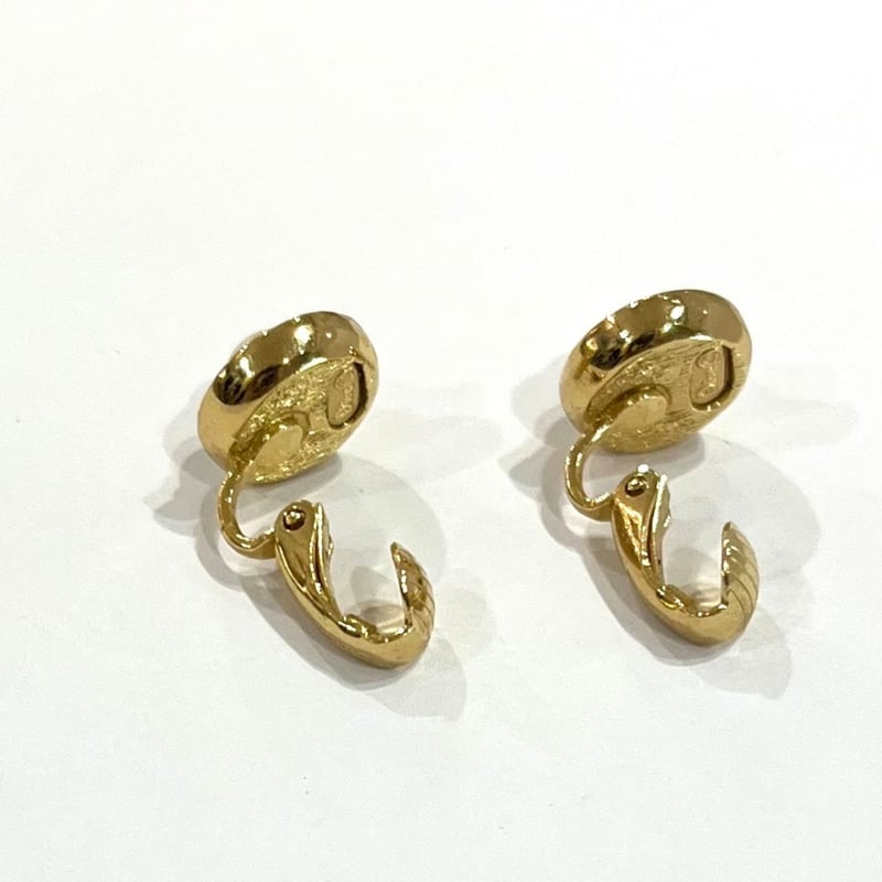 VINTAGE Christian Dior DIORパールストーンイヤリング クリスチャンデ