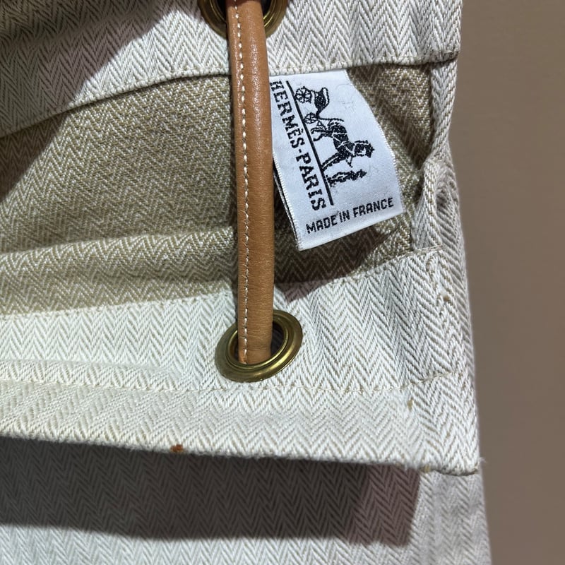 1744 HERMÈS エルメス アリーヌ GM キャンバスショルダーバッグ ロゴ
