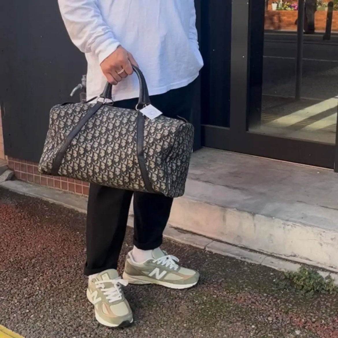 VINTAGE ChristianDior CDトロッターボストン 旅行バッグ クリスチャン