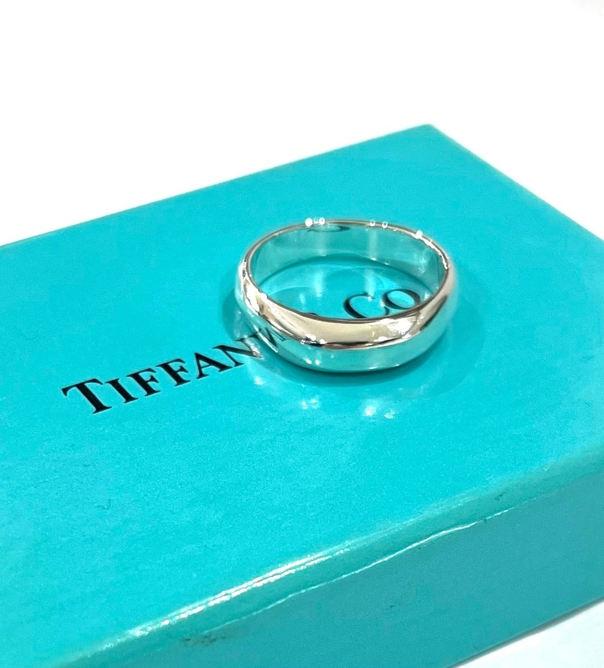 1823 美しいラインTIFFANY&CO. エッジリング 13号 シルバー925