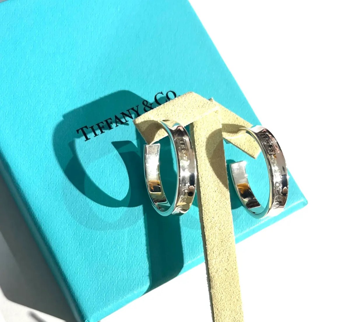 TIFFANY&CO.】1889 ナロー フープピアス／シルバー925／ヴィンテージ