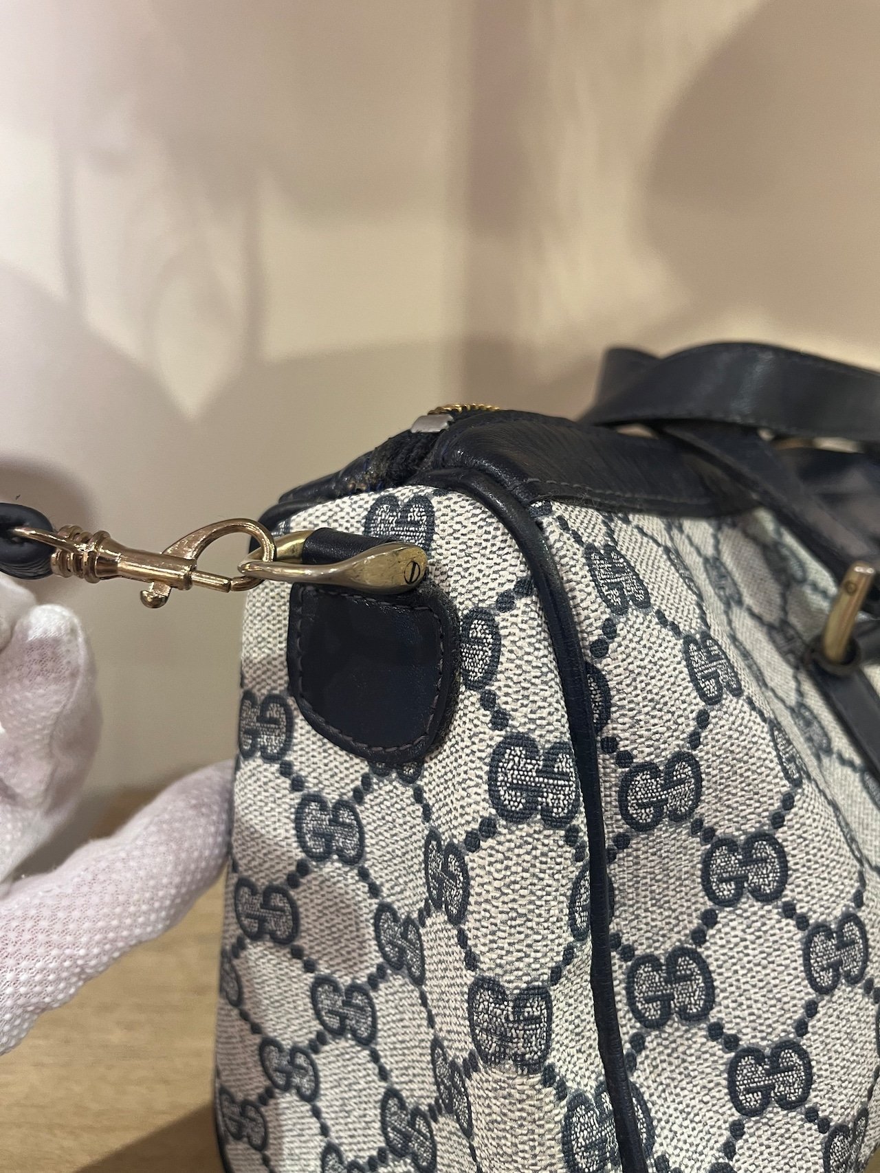 OLD GUCCI シェリーラインヴィンテージ シェリーライン 2WAYボストン