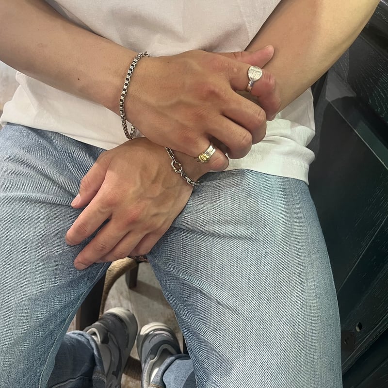 1716 TIFFANY＆CO指輪 18Kグルーブド ウィズ リングシルバーリング 925