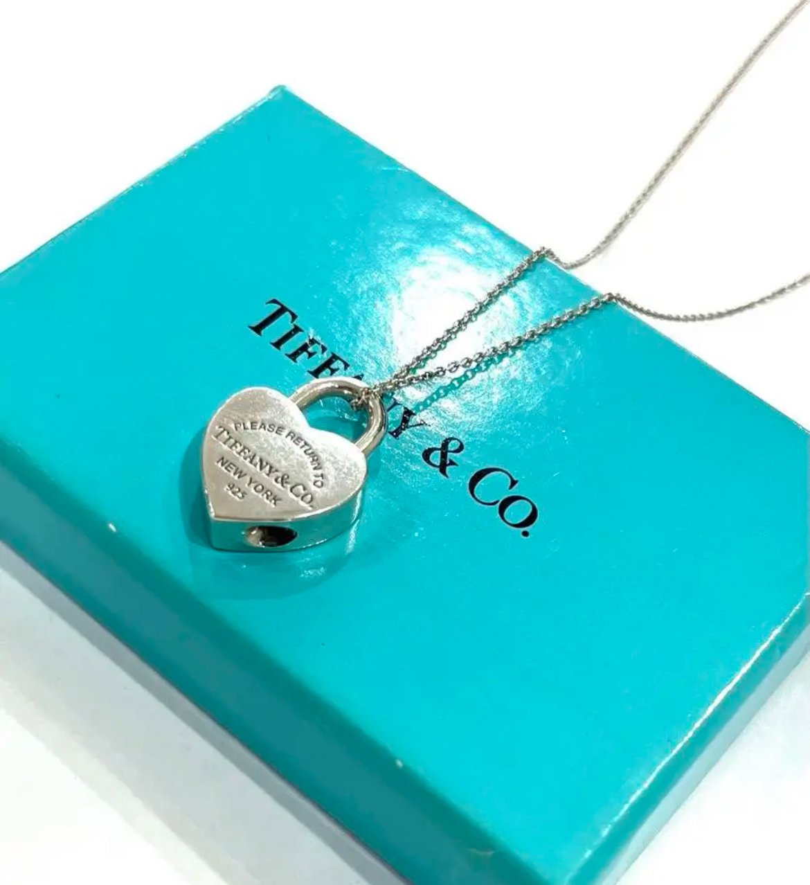 希少✨ティファニー✨リターントゥ ハートロック ネックレス 純正チェーン 925 TIFFANY&Co. ティファニー リターントゥ ハート パドロック ネックレス