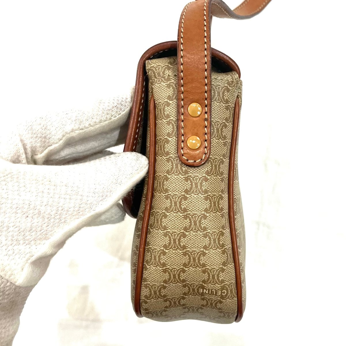 CELINE/セリーヌ】1863 マカダム柄 ショルダーバッグ ベージュ