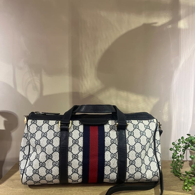 OLD GUCCI シェリーラインヴィンテージ シェリーライン 2WAYボストン