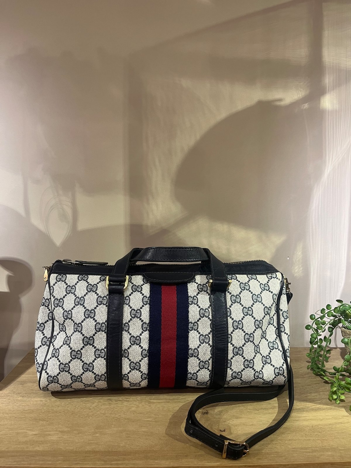 OLD GUCCI シェリーラインヴィンテージ シェリーライン 2WAYボストン